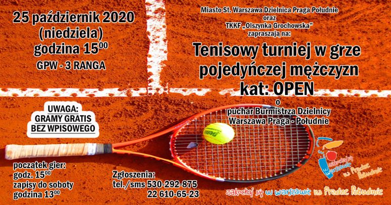 2020-10-25 OPEN singielo puchar burmistrza