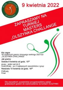 turniej MASTERS PLAKAT